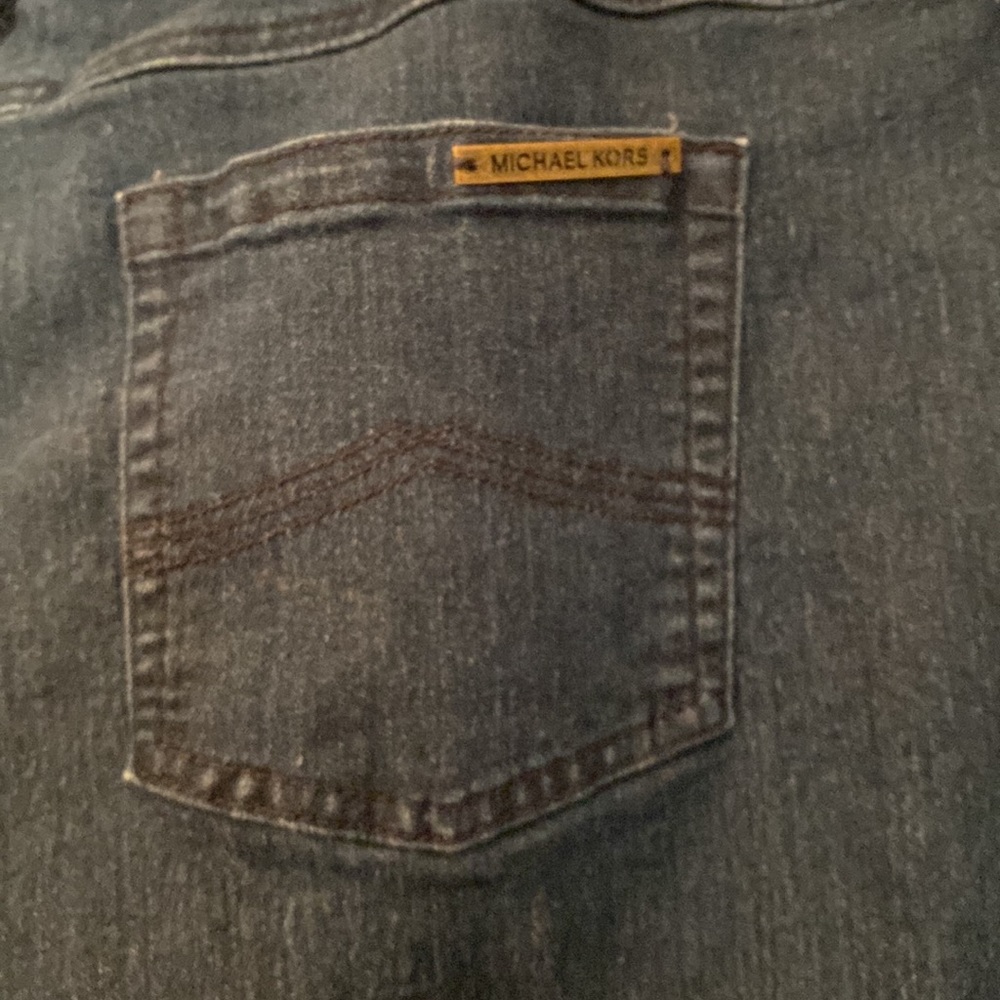 Dark denim Michael Kors stretch jeans. Worn once in excellent condition.